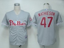 Philadelphia Phillies #47 Scott Mathieson Grey Cool Base Stitched MLB Jersey Philadelphia Phillies #47 Scott Mathieson Grey Cool Base Stitched MLB Jersey