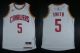 Revolution 30 Cleveland Cavaliers -5 JR Smith White Stitched NBA Jersey