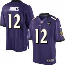 Nike Ravens -12 Jacoby Jones Purple Team Color With Art Patch Stitched NFL Limited Jersey Nike Ravens -12 Jacoby Jones Purple Team Color With Art Patch Stitched NFL Limited Jersey