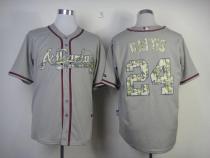 Atlanta Braves #24 Evan Gattis Grey USMC Cool Base Stitched MLB Jersey Atlanta Braves #24 Evan Gattis Grey USMC Cool Base Stitched MLB Jersey