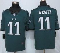 Nike Philadelphia Eagles -11 Carson Wentz Midnight Green Team Color Stitched NFL New Limited Jersey Nike Philadelphia Eagles -11 Carson Wentz Midnight Green Team Color Stitched NFL New Limited Jersey