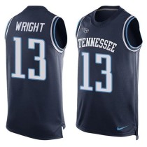 Nike Tennessee Titans -13 Kendall Wright Navy Blue Alternate Stitched NFL Limited Tank Top Jersey Nike Tennessee Titans -13 Kendall Wright Navy Blue Alternate Stitched NFL Limited Tank Top Jersey