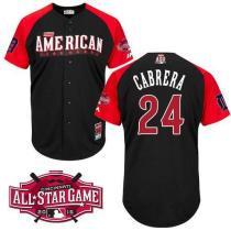 Detroit Tigers #24 Miguel Cabrera Black 2015 All-Star American League Stitched MLB Jersey Detroit Tigers #24 Miguel Cabrera Black 2015 All-Star American League Stitched MLB Jersey