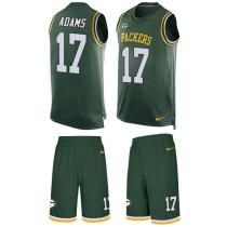 Packers -17 Davante Adams Green Team Color Stitched NFL Limited Tank Top Suit Jersey Packers -17 Davante Adams Green Team Color Stitched NFL Limited Tank Top Suit Jersey