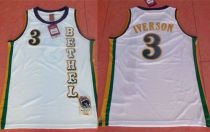 Philadelphia 76ers -3 Allen Iverson White Bethel High School Stitched NBA Jersey Philadelphia 76ers -3 Allen Iverson White Bethel High School Stitched NBA Jersey