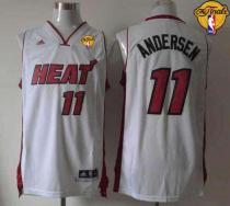 Miami Heat -11 Chris Andersen White Finals Patch Stitched NBA Jersey Miami Heat -11 Chris Andersen White Finals Patch Stitched NBA Jersey