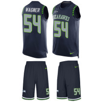 Seahawks -54 Bobby Wagner Steel Blue Team Color Stitched NFL Limited Tank Top Suit Jersey Seahawks -54 Bobby Wagner Steel Blue Team Color Stitched NFL Limited Tank Top Suit Jersey
