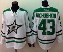 Dallas Stars -43 Valeri Nichushkin White Stitched NHL Jersey Dallas Stars -43 Valeri Nichushkin White Stitched NHL Jersey