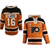 Philadelphia Flyers -16 Bobby Clarke Orange Sawyer Hooded Sweatshirt Stitched NHL Jersey Philadelphia Flyers -16 Bobby Clarke Orange Sawyer Hooded Sweatshirt Stitched NHL Jersey