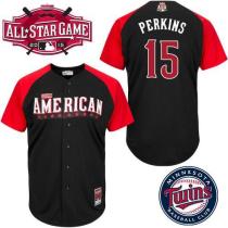 Minnesota Twins -15 Glen Perkins Black 2015 All-Star American League Stitched MLB Jersey Minnesota Twins -15 Glen Perkins Black 2015 All-Star American League Stitched MLB Jersey