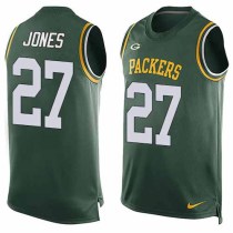 Nike Packers -27 Josh Jones Green Team Color Stitched NFL Limited Tank Top Jersey Nike Packers -27 Josh Jones Green Team Color Stitched NFL Limited Tank Top Jersey