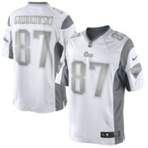 Nike New England Patriots -87 Rob Gronkowski Silver Grey Nike New England Patriots -87 Rob Gronkowski Silver Grey