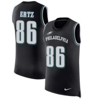 Nike Eagles -86 Zach Ertz Black Alternate Stitched NFL Limited Rush Tank Top Jersey