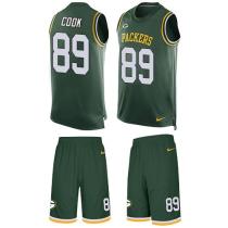 Packers -89 Jared Cook Green Team Color Stitched NFL Limited Tank Top Suit Jersey Packers -89 Jared Cook Green Team Color Stitched NFL Limited Tank Top Suit Jersey