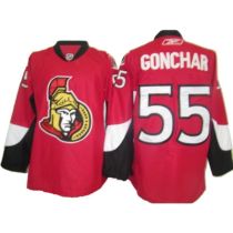 Ottawa Senators -55 Sergei Gonchar Stitched Red NHL Jersey Ottawa Senators -55 Sergei Gonchar Stitched Red NHL Jersey