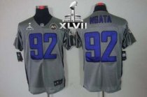 Nike Ravens -92 Haloti Ngata Grey Shadow Super Bowl XLVII Men Stitched NFL Elite Jersey Nike Ravens -92 Haloti Ngata Grey Shadow Super Bowl XLVII Men Stitched NFL Elite Jersey