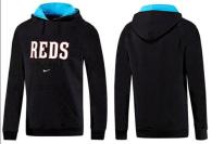 Cincinnati Reds Pullover Hoodie Black Blue