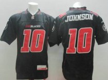 Redblacks -10 Kierrie Johnson Black CFL Jersey Redblacks -10 Kierrie Johnson Black CFL Jersey