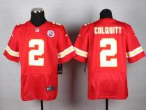 Nike Kansas City Chiefs #2 Dustin Colquitt Red Team Color Men's Stitched NFL Elite Jersey
