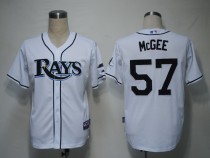 Tampa Bay Rays #57 Jake Mcgee White Cool Base Stitched MLB Jersey Tampa Bay Rays #57 Jake Mcgee White Cool Base Stitched MLB Jersey