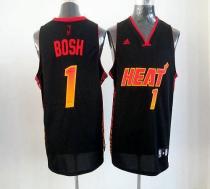 Miami Heat -1 Chris Bosh Black Stitched NBA Vibe Jersey Miami Heat -1 Chris Bosh Black Stitched NBA Vibe Jersey