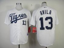 Detroit Tigers #13 Alex Avila White Los Tigres Stitched MLB Jersey Detroit Tigers #13 Alex Avila White Los Tigres Stitched MLB Jersey