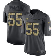 Philadelphia Eagles -55 Brandon Graham Nike Anthracite 2016 Salute to Service Jersey