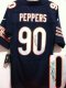Nike Bears -90 Julius Peppers Navy Blue Team Color Stitched NFL Elite Autographed Jersey