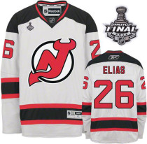 New Jersey Devils -26 Patrik Elias 2012 Stanley Cup Finals White Stitched NHL Jersey New Jersey Devils -26 Patrik Elias 2012 Stanley Cup Finals White Stitched NHL Jersey