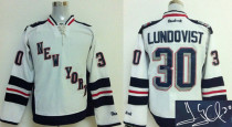Autographed NHL New York Rangers -30 Henrik Lundqvist White 2014 Stadium Series Stitched Jersey Autographed NHL New York Rangers -30 Henrik Lundqvist White 2014 Stadium Series Stitched Jersey