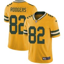 Nike Packers -82 Richard Rodgers Yellow Stitched NFL Limited Rush Jersey Nike Packers -82 Richard Rodgers Yellow Stitched NFL Limited Rush Jersey