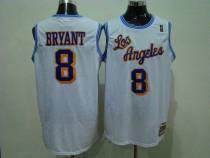 Mitchell and Ness Los Angeles Lakers -8 Kobe Bryant White Stitched Throwback NBA Jersey Mitchell and Ness Los Angeles Lakers -8 Kobe Bryant White Stitched Throwback NBA Jersey