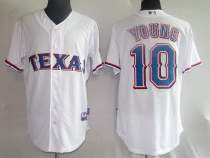 Texas Rangers #10 Michael Young Stitched White MLB Jersey Texas Rangers #10 Michael Young Stitched White MLB Jersey