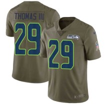 Nike Seahawks -29 Earl Thomas III Olive Stitched NFL Limited 2017 Salute to Service Jersey Nike Seahawks -29 Earl Thomas III Olive Stitched NFL Limited 2017 Salute to Service Jersey