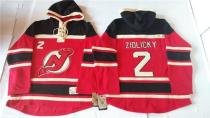 New Jersey Devils -2 Marek Zidlicky Red Sawyer Hooded Sweatshirt Stitched NHL Jersey New Jersey Devils -2 Marek Zidlicky Red Sawyer Hooded Sweatshirt Stitched NHL Jersey