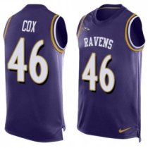 Nike Ravens -46 Morgan Cox Purple Team Color Stitched NFL Limited Tank Top Jersey Nike Ravens -46 Morgan Cox Purple Team Color Stitched NFL Limited Tank Top Jersey