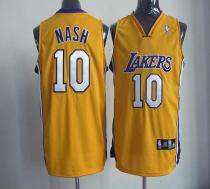 Los Angeles Lakers -10 Steve Nash Yellow Home Revolution 30 Stitched NBA Jersey Los Angeles Lakers -10 Steve Nash Yellow Home Revolution 30 Stitched NBA Jersey