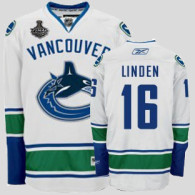Vancouver Canucks 2011 Stanley Cup Finals -16 Trevor Linden White Stitched NHL Jersey