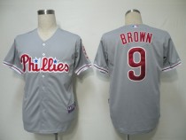 Philadelphia Phillies #9 Domoic Brown Grey Cool Base Stitched MLB Jersey Philadelphia Phillies #9 Domoic Brown Grey Cool Base Stitched MLB Jersey