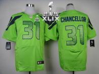 Nike Seattle Seahawks #31 Kam Chancellor Green Alternate Super Bowl XLIX Men‘s Stitched NFL Elite Je
