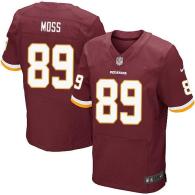 Nike Washington Redskins -89 Santana Moss Burgundy Red Team Color Men's Stitched NFL Elite Jersey