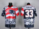 Nike Patriots -33 Kevin Faulk Navy Blue Stitched NFL Elite Noble Fashion Jersey