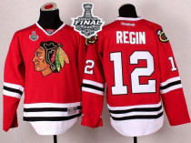 Chicago Blackhawks -12 Peter Regin Red 2015 Stanley Cup Stitched NHL Jersey