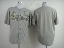 St Louis Cardinals Blank Grey USMC Cool Base Stitched MLB Jersey St Louis Cardinals Blank Grey USMC Cool Base Stitched MLB Jersey