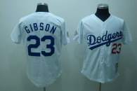 Mitchell and Ness Los Angeles Dodgers -23 Kirk Gibson White Throwback MLB Jersey