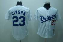 Mitchell and Ness Los Angeles Dodgers -23 Kirk Gibson White Throwback MLB Jersey Mitchell and Ness Los Angeles Dodgers -23 Kirk Gibson White Throwback MLB Jersey