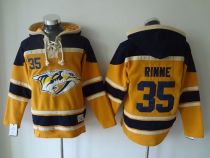 Nashville Predators -35 Pekka Rinne Yellow Sawyer Hooded Sweatshirt Stitched NHL Jersey Nashville Predators -35 Pekka Rinne Yellow Sawyer Hooded Sweatshirt Stitched NHL Jersey