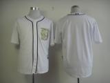 Detroit Tigers Blank White USMC Cool Base Stitched MLB Jersey