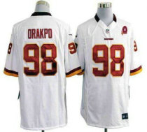 Nike Redskins -98 Brian Orakpo White With 80TH Patch Stitched NFL Game Jersey Nike Redskins -98 Brian Orakpo White With 80TH Patch Stitched NFL Game Jersey