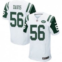 Nike New York Jets -56 Demario Davis White Stitched NFL Elite Jersey Nike New York Jets -56 Demario Davis White Stitched NFL Elite Jersey